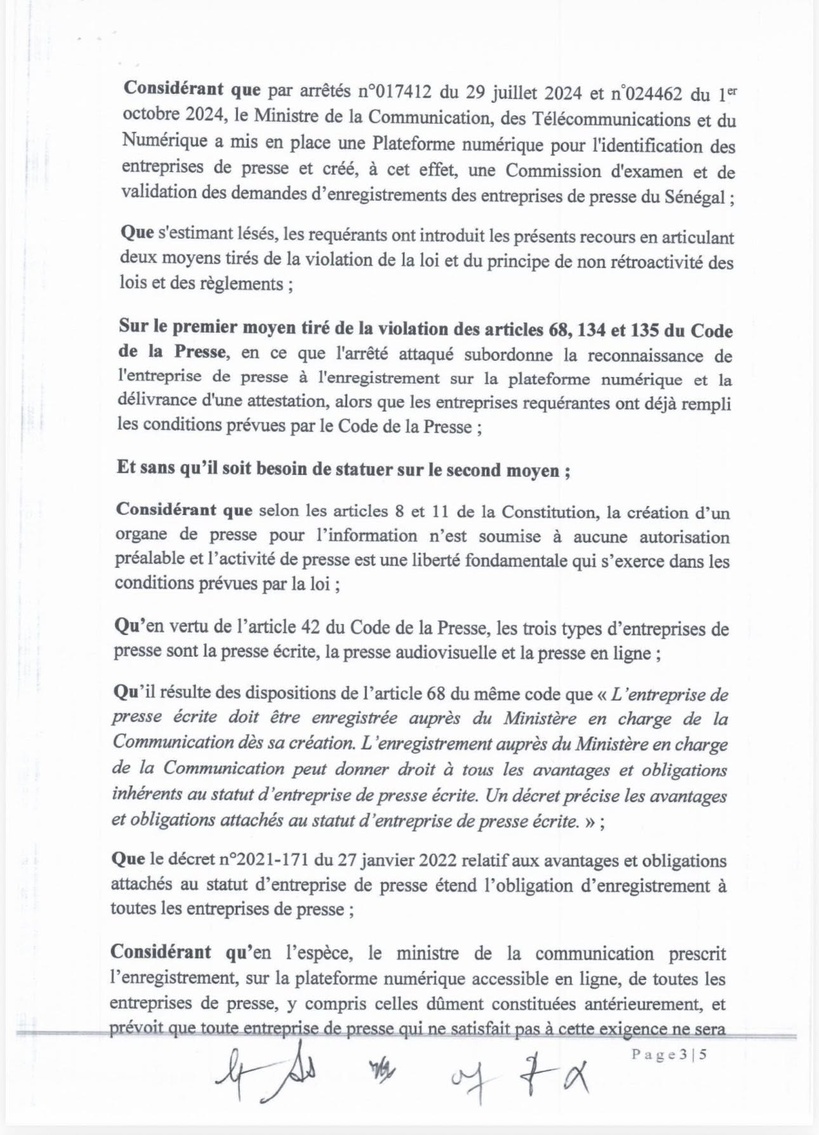 Bras de fer État–médias : la décision de la Cour suprême portant annulation des arrêtés du ministère de la Communication Bras de fer État–médias : la décision de la Cour suprême portant annulation des arrêtés du ministère de la Communication