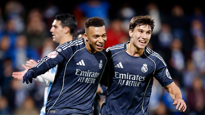 Coupe du Roi : le Real Madrid s’impose péniblement contre une D3 grâce à Mbappé Coupe du Roi : le Real Madrid s’impose péniblement contre une D3 grâce à Mbappé