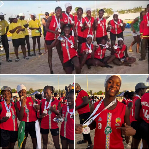 Jeux africains de la Jeunesse : les « Lionceaux » et « Lioncelles » U16 sacrés champions d’Afrique en beach handball