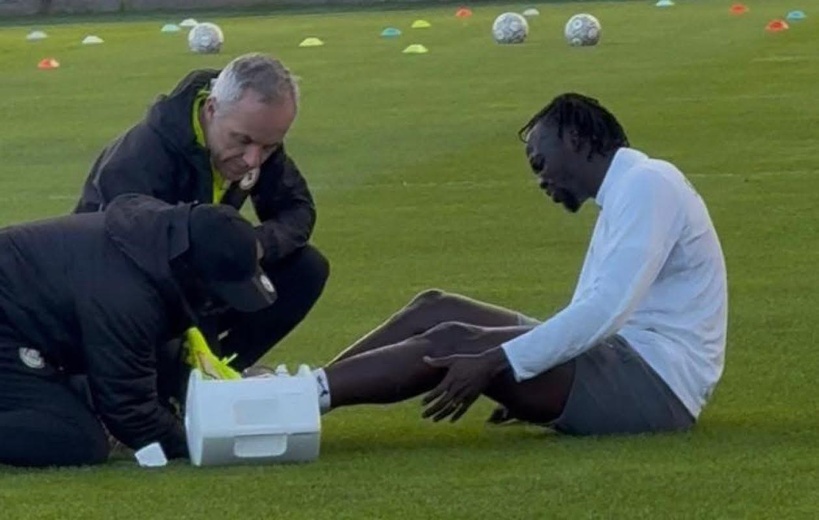 Équipe du Sénégal : Chérif Ndiaye touché à la cheville lors de la séance d’entraînement Équipe du Sénégal : Chérif Ndiaye touché à la cheville lors de la séance d’entraînement