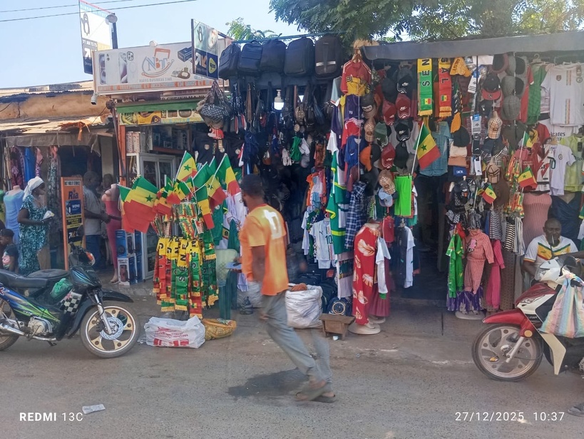 ​CAN 2025 :  le marché central de Kolda  aux couleurs nationales avant Sénégal – RD Congo