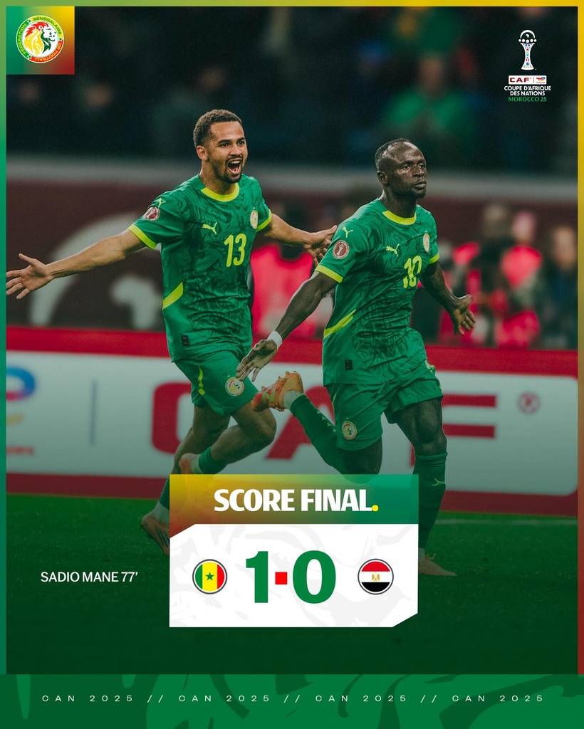 CAN 2025: le Sénégal retrouve la finale grâce à Sadio Mané