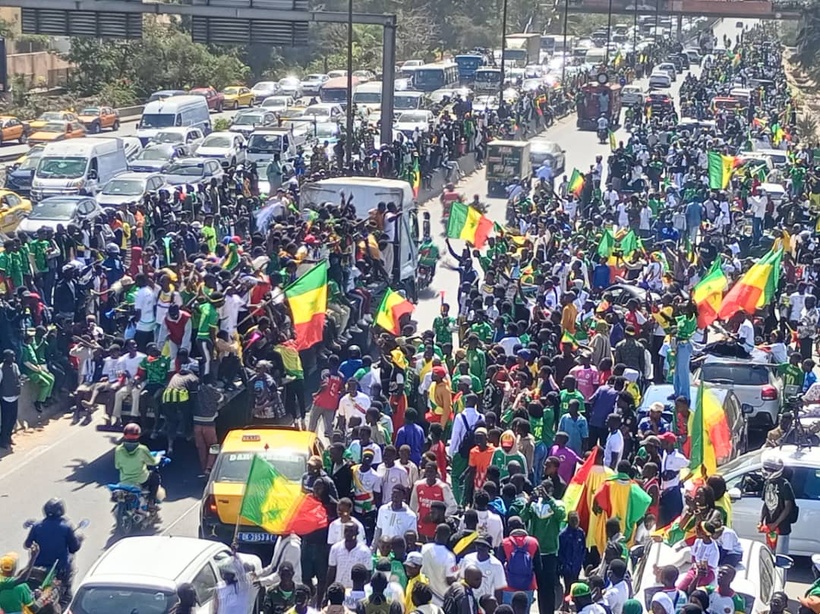 Parade des "Lions" : ambiance électrique à l’échangeur de Mariama Niass Parade des "Lions" : ambiance électrique à l’échangeur de Mariama Niass