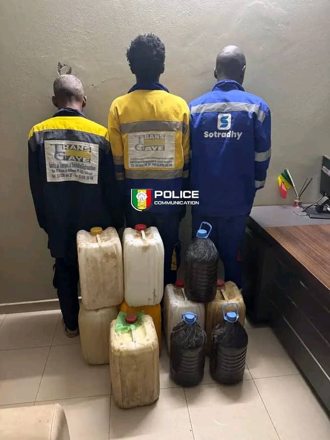 Rufisque : trois (03) personnes interpellées pour vols récurrents de carburant dans une gare