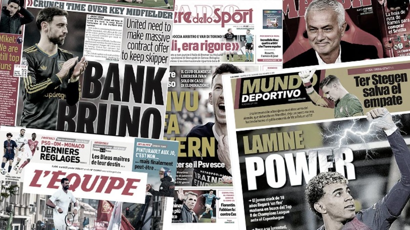 Bruno Fernandes met Manchester United sous pression, Bradley Barcola inquiète le PSG Bruno Fernandes met Manchester United sous pression, Bradley Barcola inquiète le PSG