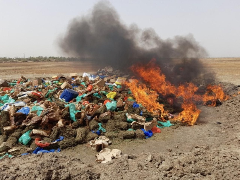 ​Tambacounda : des produits prohibés d’une valeur de plus de 500 millions FCFA incinérés