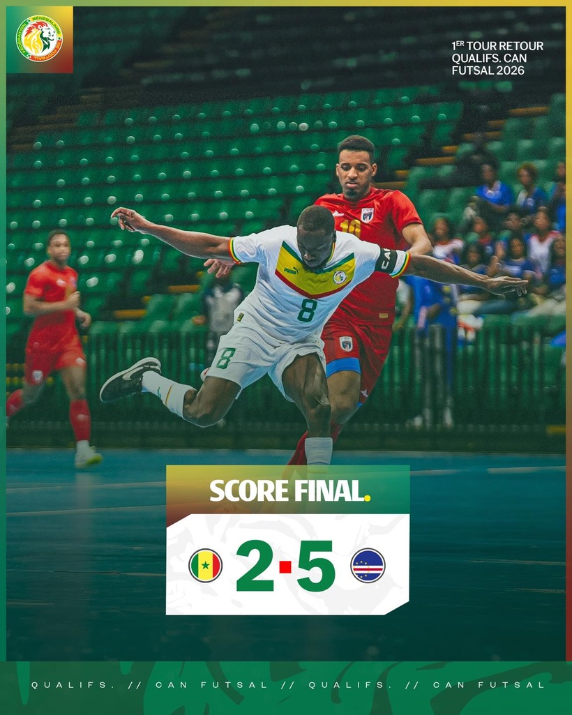 Qualifs CAN Futsal 2026 : les « Lions » éliminés après une nouvelle défaite face au Cap-Vert Qualifs CAN Futsal 2026 : les « Lions » éliminés après une nouvelle défaite face au Cap-Vert