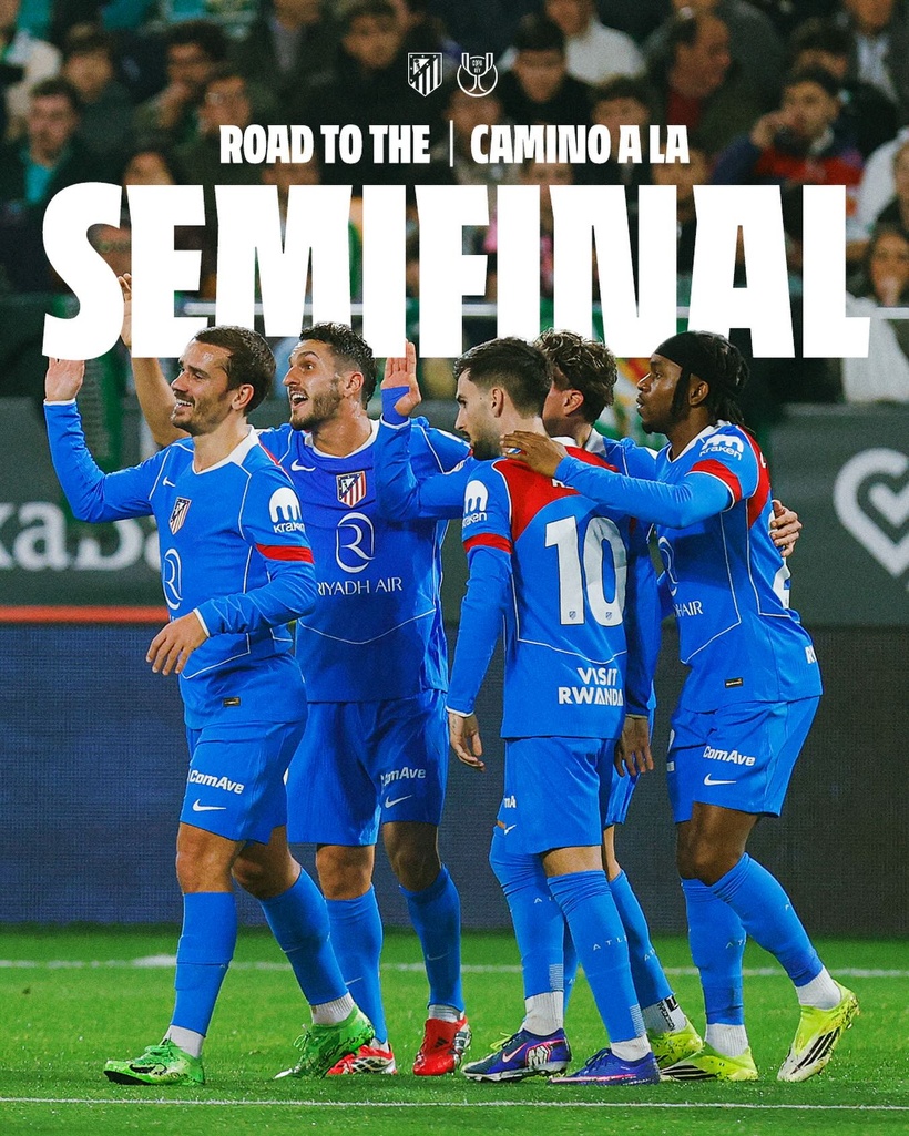 Coupe du Roi : l’Atlético colle un 5-0 au Betis grâce à un grand Lookman