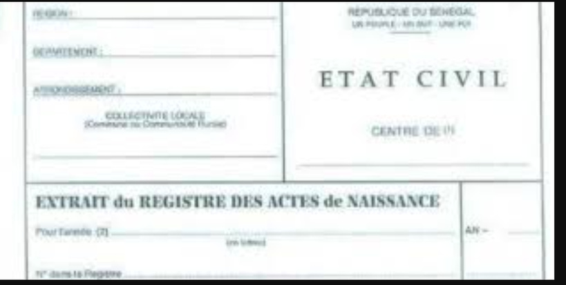 État civil au Sénégal : le scandale d’une trahison de la République État civil au Sénégal : le scandale d’une trahison de la République