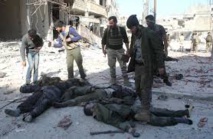 Syrie: 10 civils tués dans un double attentat dans le centre (OSDH) Syrie: 10 civils tués dans un double attentat dans le centre (OSDH)
