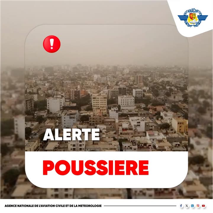 Météo : une couche de poussière couvrira le pays jusqu’au 17 février