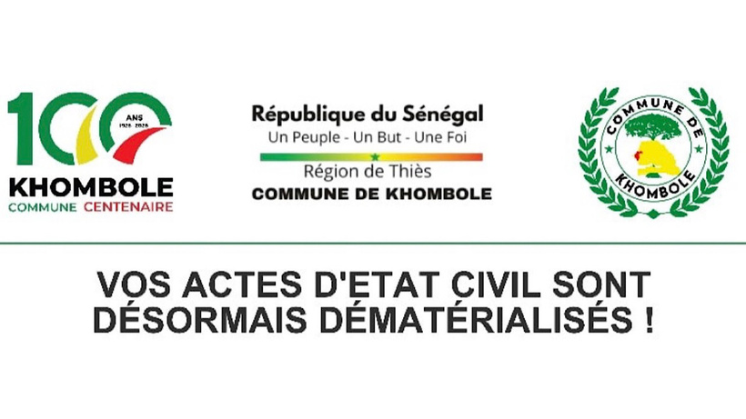Khombole : la mairie invitée «à suspendre» la délivrance de documents d'état civil par WhatsApp et Gmail Khombole : la mairie invitée «à suspendre» la délivrance de documents d'état civil par WhatsApp et Gmail