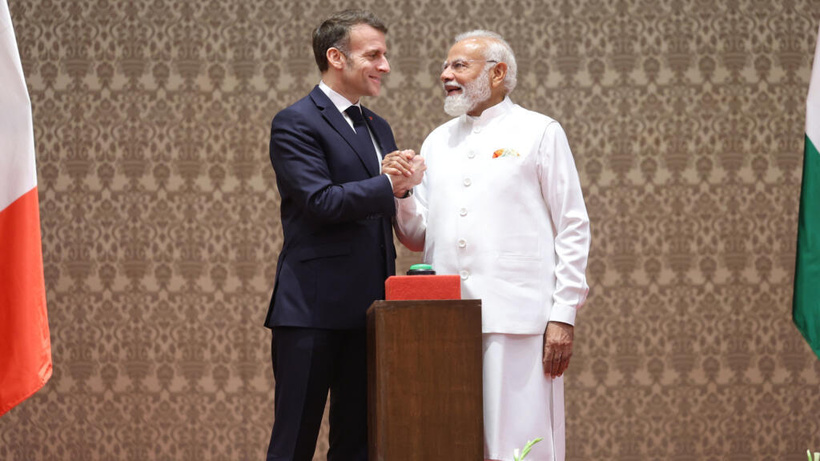 IA: Emmanuel Macron et Narendra Modi affichent leurs ambitions face aux États-Unis et à la Chine