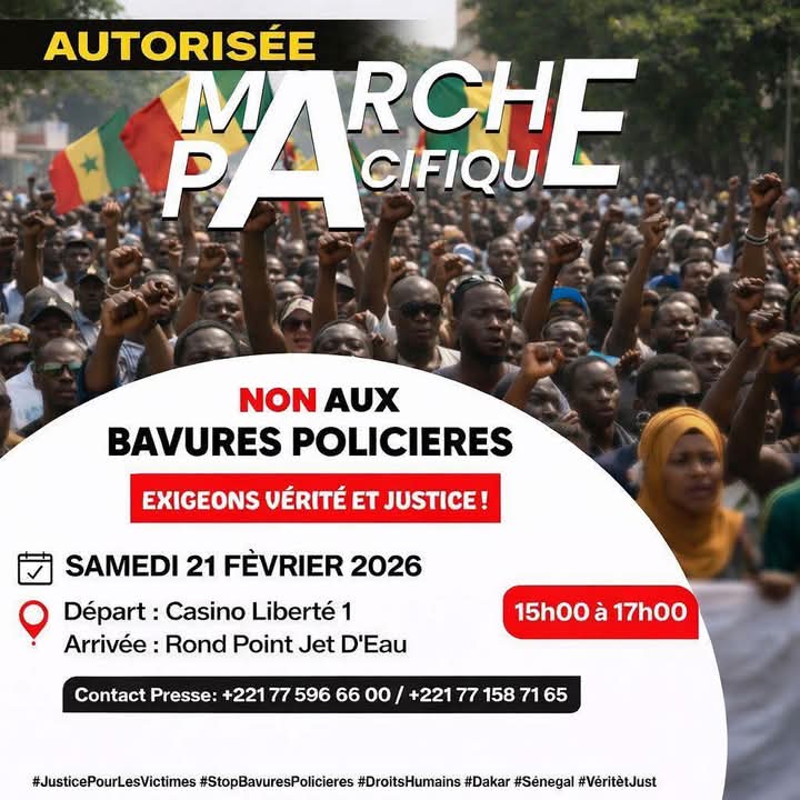 Marche contre les bavures policières : le préfet de Dakar donne son feu vert pour ce samedi