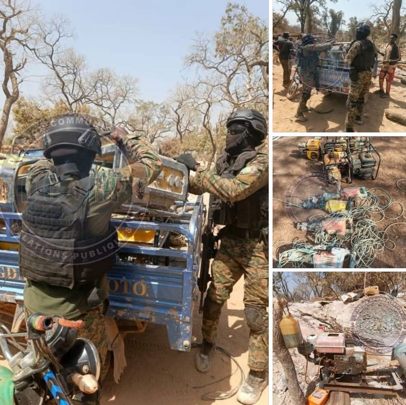 Opérations de sécurisation à Kédougou : 05 mineurs auditionnés, 03 sites d’orpaillage clandestin démantelés Opérations de sécurisation à Kédougou : 05 mineurs auditionnés, 03 sites d’orpaillage clandestin démantelés