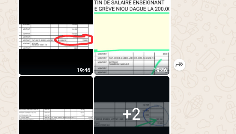 Crise scolaire : des ponctions salariales allant jusqu'à 200 000 F CFA contre les grévistes