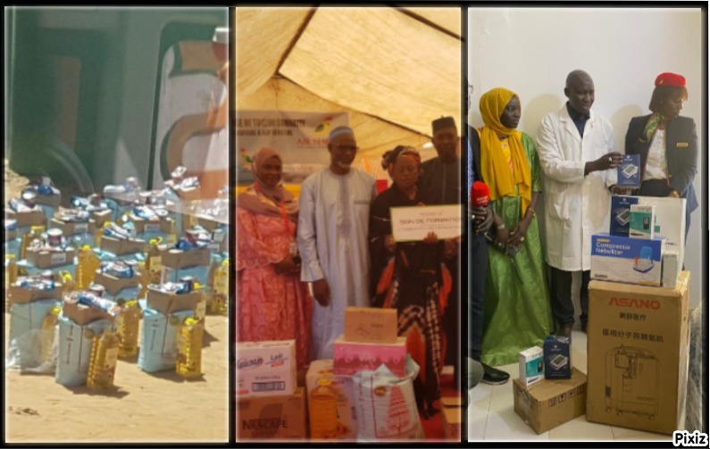 Social : Air Sénégal déploie un dispositif humanitaire  de 6millions FCFA pour Diass, Toglou et  la Mac de Rufisque