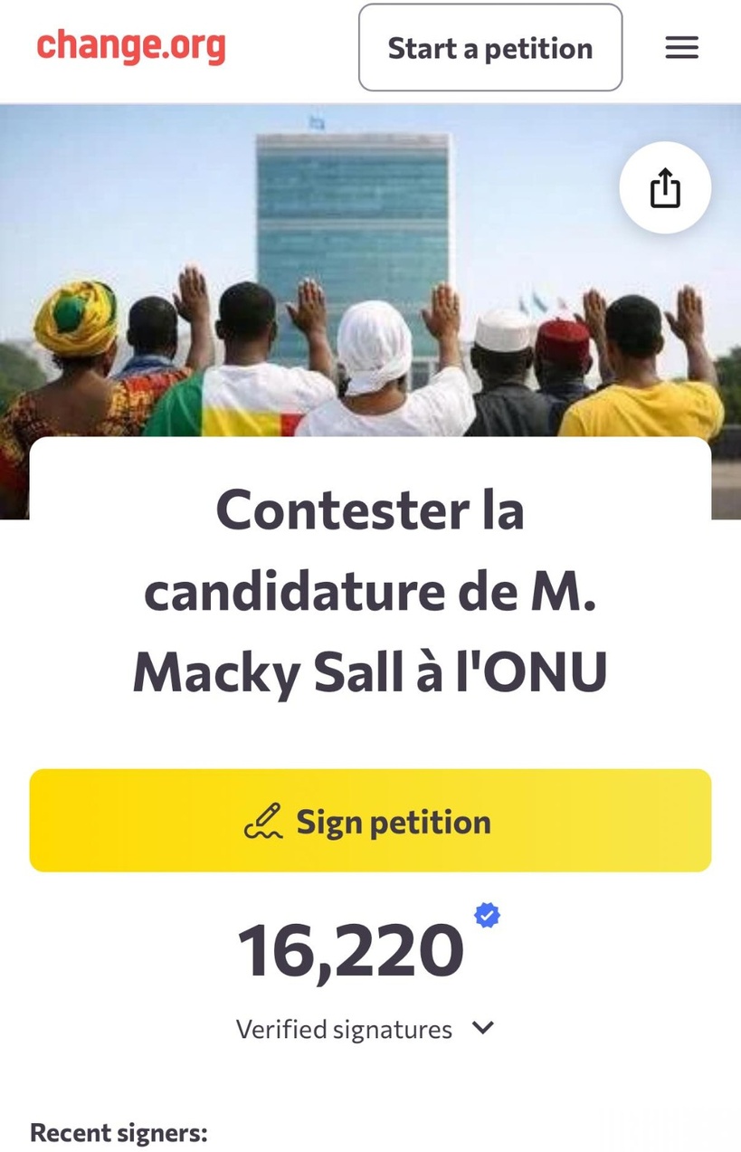 Contestation de la candidature de Macky Sall : Une contre-pétition lancée en ligne Contestation de la candidature de Macky Sall : Une contre-pétition lancée en ligne
