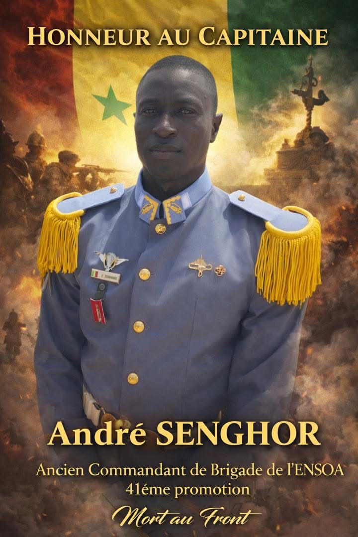 Décès du Capitaine André Senghor : l'ENSOA rend hommage à l’ancien commandant de brigade de la 41ᵉ promotion