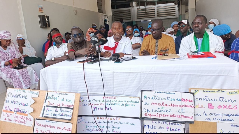 Diourbel : le syndicat de l'hôpital régional entame une grève pour la satisfaction de ses 22 revendications