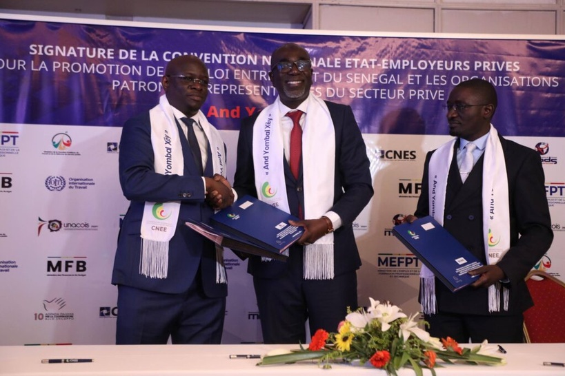 Emploi : L'État et le privé lancent la convention « And Yombal Xëy » pour l'insertion des jeunes Emploi : L'État et le privé lancent la convention « And Yombal Xëy » pour l'insertion des jeunes