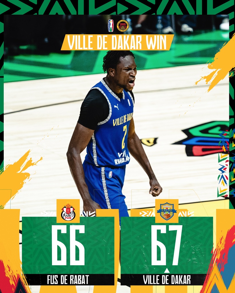 Basketball Africa League :  l’ASC Ville de Dakar renverse FUS de Rabat et se relance 
