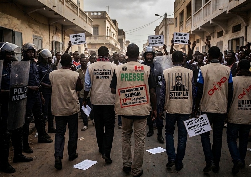 Liberté de la presse 2026 : le Sénégal perd 4 places et tombe dans une «situation problématique» (Classement RSF)