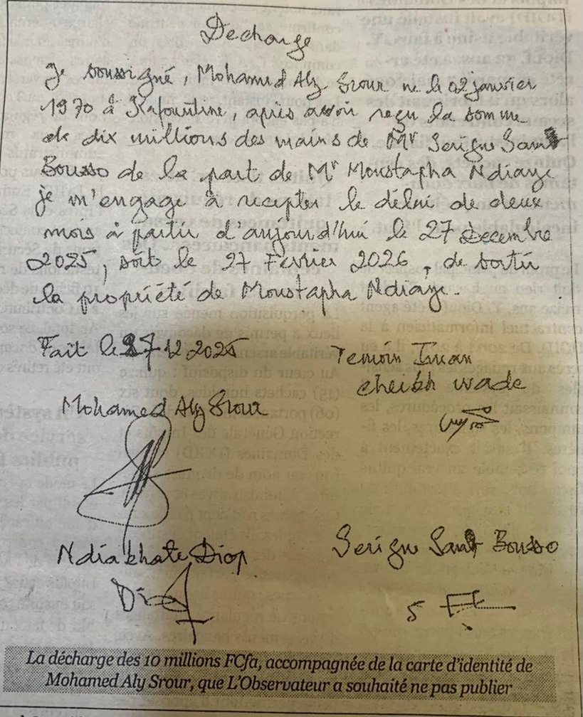 Expulsion de Mouhamed Aly Srour : Moustapha Ndiaye parle de manipulation et évoque une aide de 10 millions FCFA Expulsion de Mouhamed Aly Srour : Moustapha Ndiaye parle de manipulation et évoque une aide de 10 millions FCFA