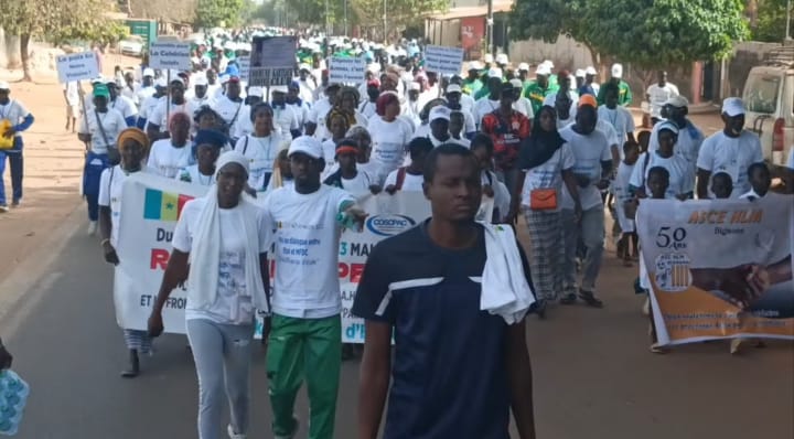 Casamance : une randonnée pédestre à Bignona pour le retour définitif de la paix
