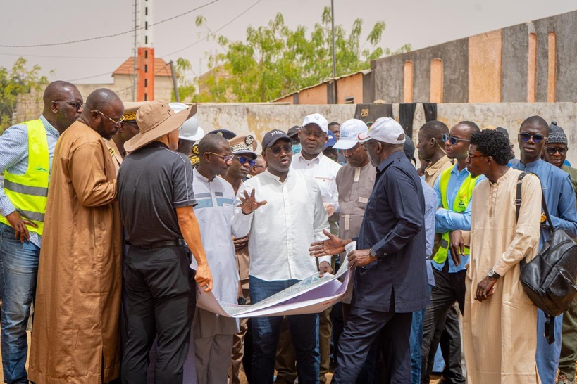 Prévention des inondations : Cheikh Tidiane Dièye en tournée à Touba pour le suivi des chantiers structurants