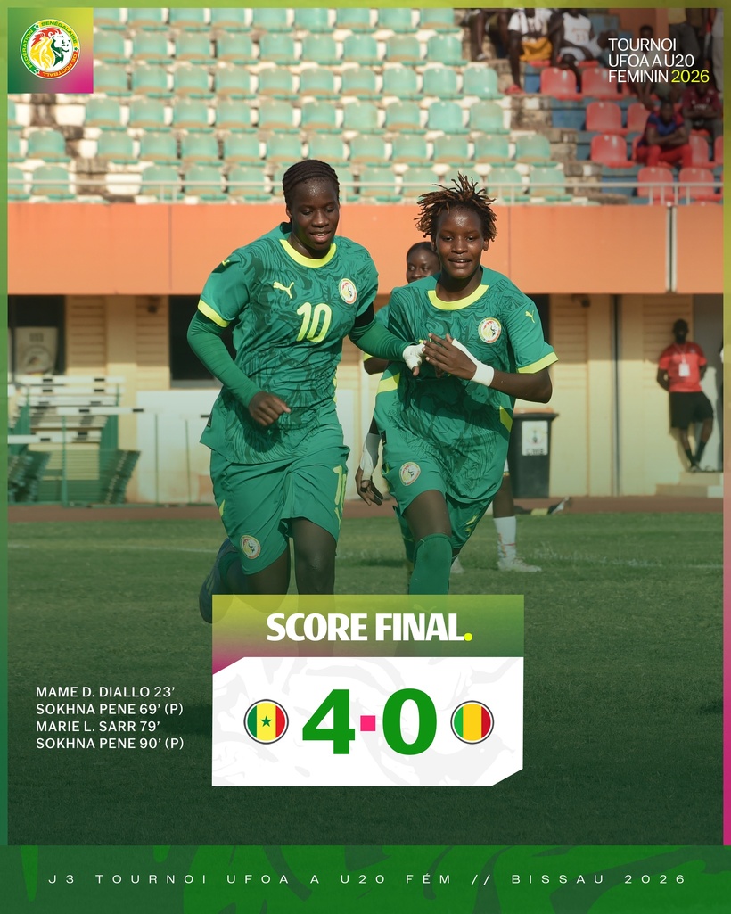 UFOA A U20 féminin : le Sénégal domine le Mali (4-0) et signe un troisième succès consécutif UFOA A U20 féminin : le Sénégal domine le Mali (4-0) et signe un troisième succès consécutif