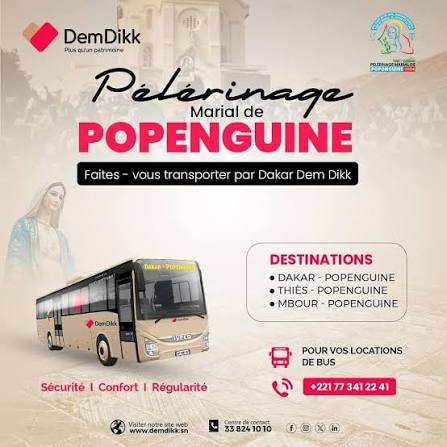 Popenguine 2026 : Dakar Dem Dikk déploie un dispositif spécial pour le pèlerinage