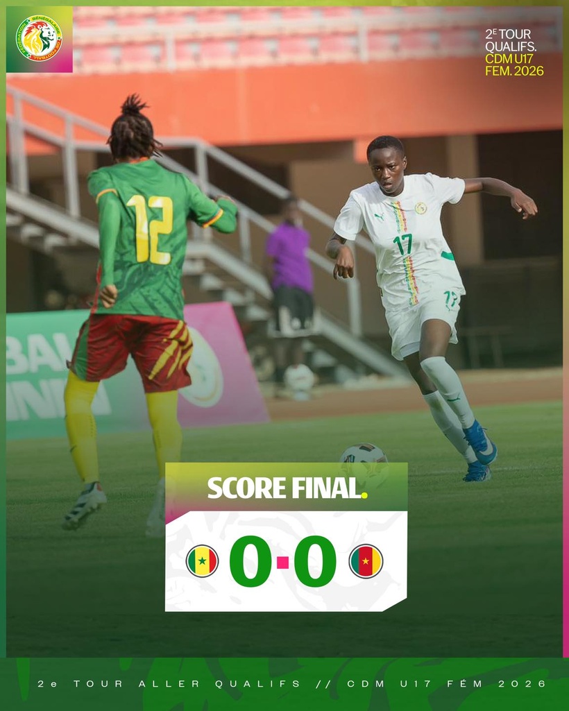 Éliminatoires Coupe du monde U17 : le Sénégal et le Cameroun se neutralisent (0-0) à l'aller 