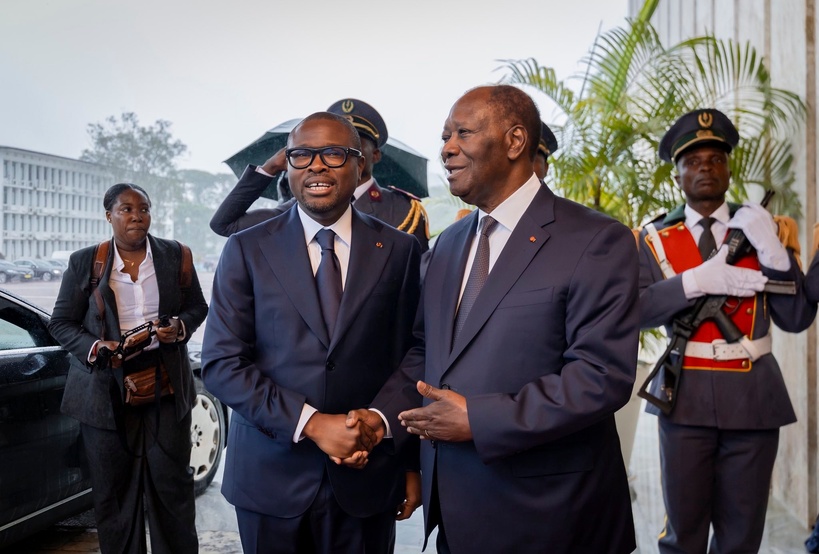Le président béninois Romuald Wadagni en Côte d'Ivoire, dernière étape de sa tournée africaine