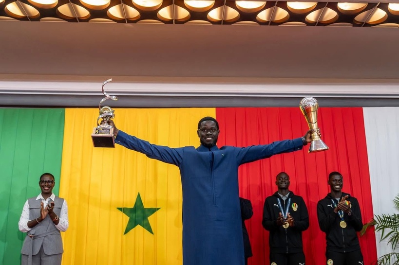 Double sacre continental : le Président Diomaye Faye salue le sang-froid et le caractère des jeunes champions Double sacre continental : le Président Diomaye Faye salue le sang-froid et le caractère des jeunes champions