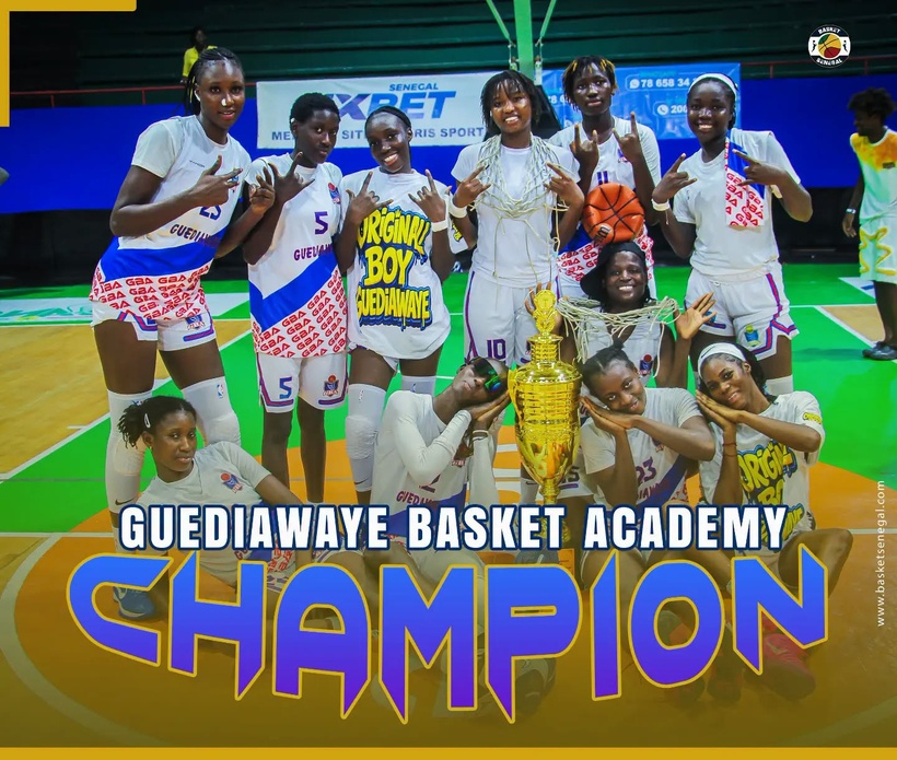 National 1 Dames : Guédiawaye Basket Academy domine l'ASC Ville de Dakar et remporte le championnat