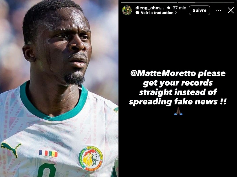 Transfert à Amedspor : Bamba Dieng dément les rumeurs d'une visite médicale ratée