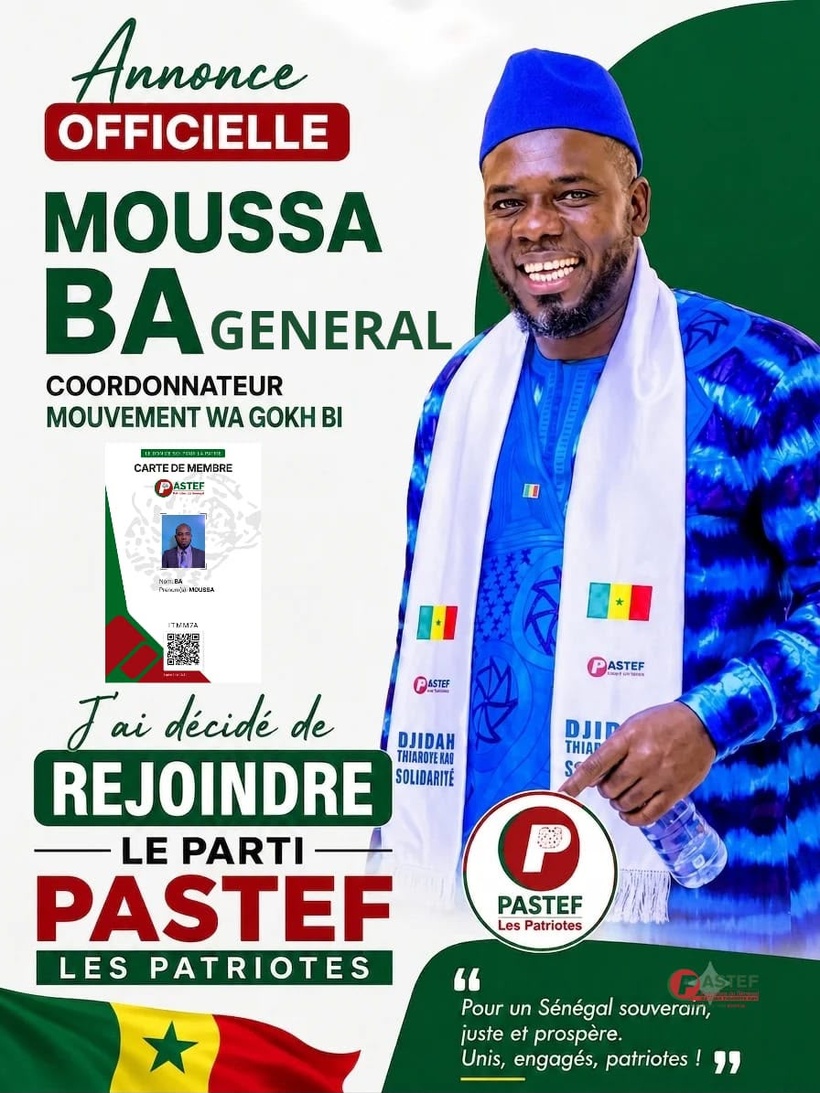 Politique à Pikine : Moussa Ba « Général » et le mouvement Wa Gokh Bi fusionnent avec PASTEF