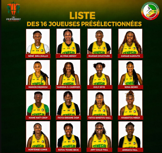 AfroBasket féminin U18 : 16 joueuses retenues par le sélectionneur Malick Bachir Diop
