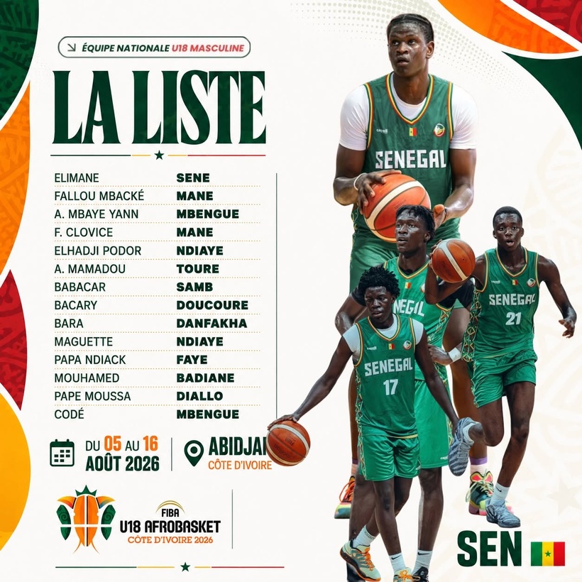 AfroBasket U18 : Mouhamed Sène dévoile la liste des 14 “Lionceaux” retenus AfroBasket U18 : Mouhamed Sène dévoile la liste des 14 “Lionceaux” retenus