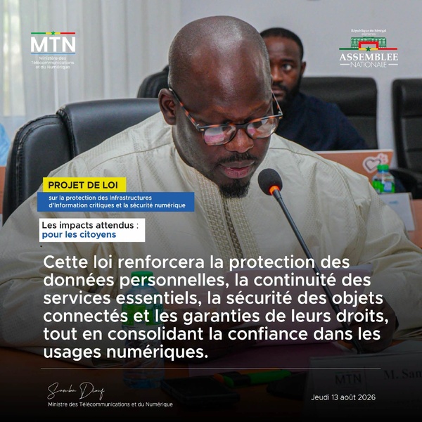 Cybersécurité et souveraineté : le Sénégal durcit son cadre juridique pour protéger ses données publiques
