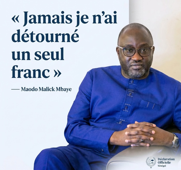 Affaire ANAMO : « Jamais je n’ai détourné un seul franc », Maodo Malick Mbaye Affaire ANAMO : « Jamais je n’ai détourné un seul franc », Maodo Malick Mbaye