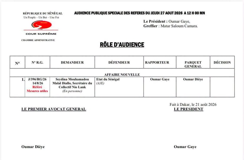«Respect du calendrier des élections» : l’audience publique de la Cour suprême prévue jeudi prochain «Respect du calendrier des élections» : l’audience publique de la Cour suprême prévue jeudi prochain