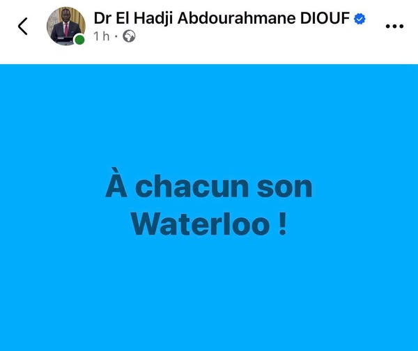 « À CHACUN SON WATERLOO ! » : Guerre de mots et vertige des ruines, la démocratie sénégalaise au piège des formules d'anéantissement