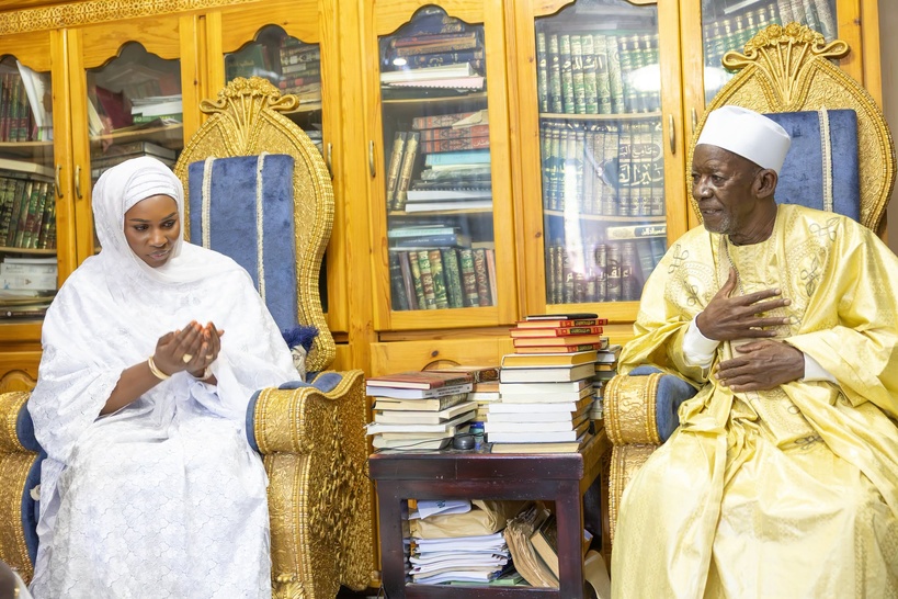 Mawlid : Marie Khone Faye a effectué une ziara auprès des familles religieuses à Kaolack et Tivaouane 