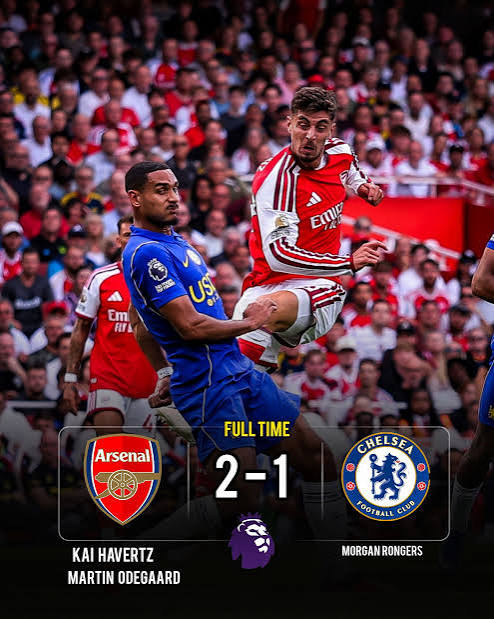 Arsenal renverse Chelsea (2-1) dans le derby londonien et conserve son sans-faute en Premier League