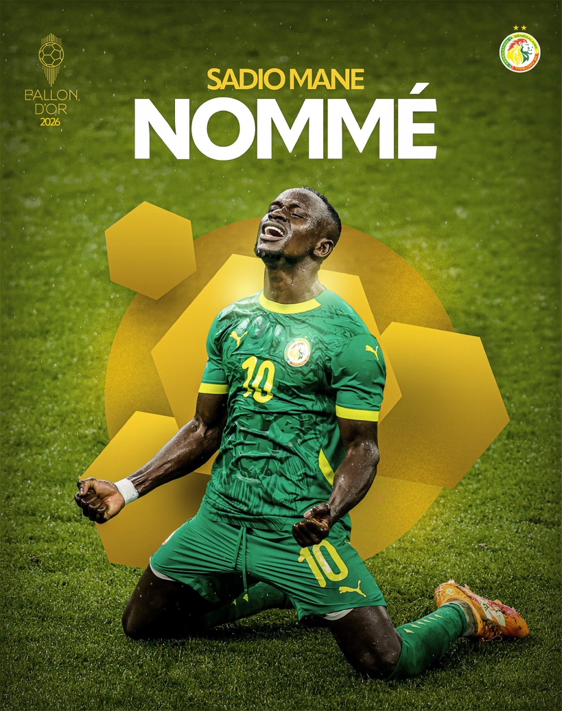 Ballon d'Or 2026 : Sadio Mané parmi les 30 nominés 