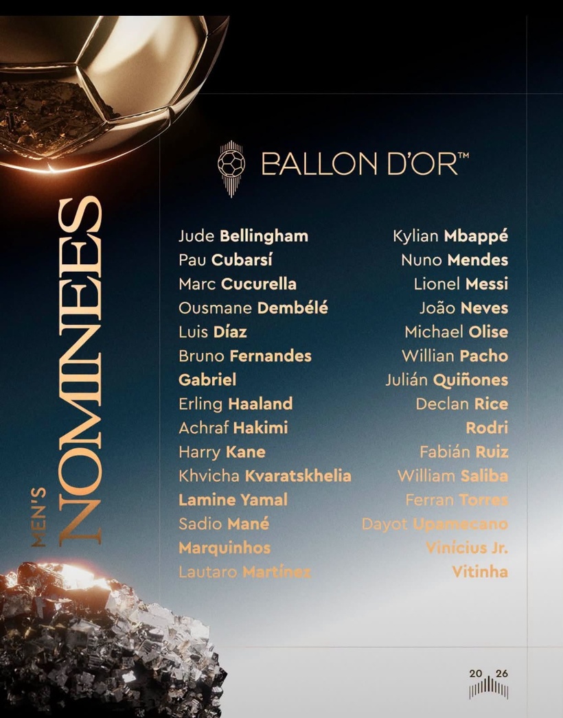 Ballon d'Or 2026 : Sadio Mané parmi les 30 nominés Ballon d'Or 2026 : Sadio Mané parmi les 30 nominés