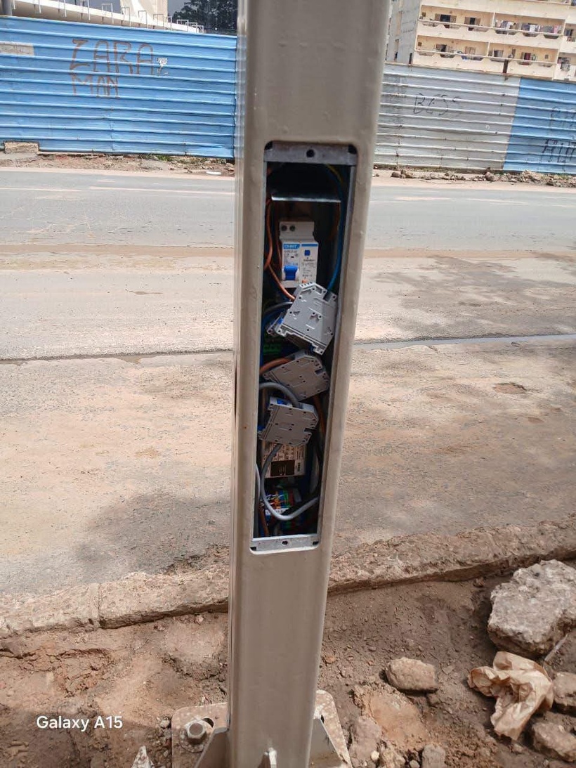 Avenue Bourguiba : neuf trappes de visite du programme d’électrification urbaine vandalisées