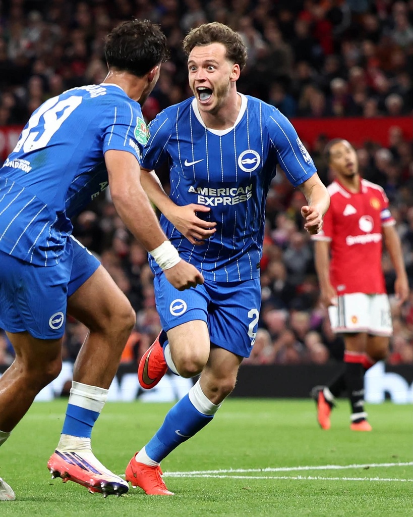Foot : Manchester United sombre face à Brighton et quitte la League Cup